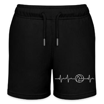 Volley-ball Volley-ball Heartbeat - Short de jogging enfant bio Stanley/Stella - noir - Devant