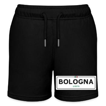 Ortsschild Bologna - Kinder Organic Joggingshorts Mini Bolter von Stanley/Stella - Schwarz - Vorne
