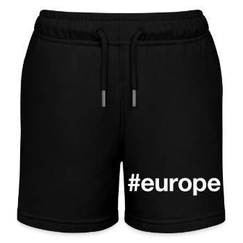 EUROPE Hashtag - Short de jogging enfant bio Stanley/Stella - noir - Devant