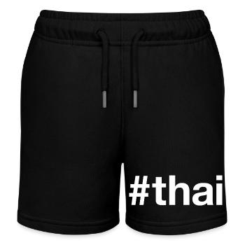 Hashtag Thaïlande Thaïlande - Short de jogging enfant bio Stanley/Stella - noir - Devant