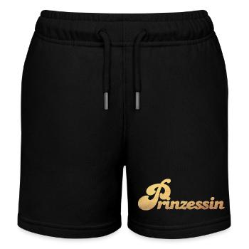 Princesse Gold Girl Luxe Choyé Cool Citations - Short de jogging enfant bio Stanley/Stella - noir - Devant