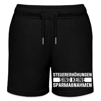 STEUERERHÖHUNGEN SIND KEINE SPARMAßNAHMEN - Kinder Organic Joggingshorts Mini Bolter von Stanley/Stella - Schwarz - Vorne