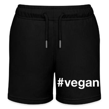 VEGAN Hashtag - Short de jogging enfant bio Stanley/Stella - noir - Devant