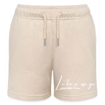 Österreichisch / Bayrische Leberkas Le.ka.se.mi.gu - Kinder Organic Joggingshorts Mini Bolter von Stanley/Stella - Natur - Vorne
