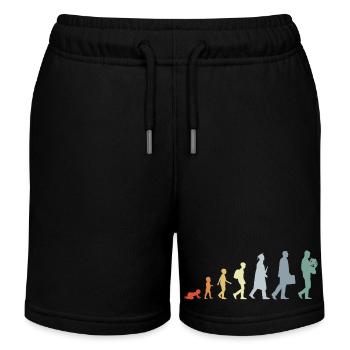 Entwicklung eines Waldhornisten - Kinder Organic Joggingshorts Mini Bolter von Stanley/Stella - Schwarz - Vorne