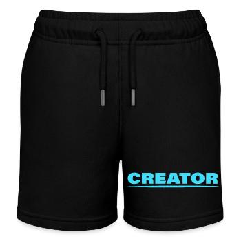 CREATOR - Kinder Organic Joggingshorts Mini Bolter von Stanley/Stella - Schwarz - Vorne