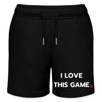 Ich liebe dieses Spiel - Kinder Organic Joggingshorts Mini Bolter von Stanley/Stella - Schwarz - Vorne