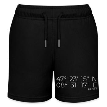Coordinates District 5 Zurich - Kids Organic Sweat Shorts by Stanley/Stella - black - Front