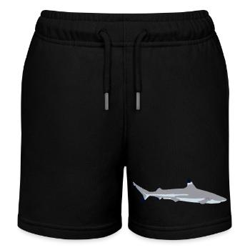 Requin à pointe noire - Short de jogging enfant bio Stanley/Stella - noir - Devant