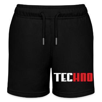 Techno Panther - Kinder Organic Joggingshorts Mini Bolter von Stanley/Stella - Schwarz - Vorne