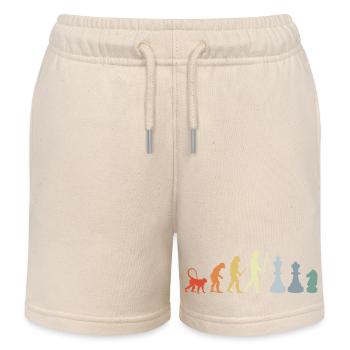 Chess Development - Kids Organic Sweat Shorts by Stanley/Stella - soft Ecru - Front