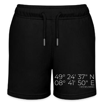 Koordinaten Heidelberg - Kinder Organic Joggingshorts Mini Bolter von Stanley/Stella - Schwarz - Vorne
