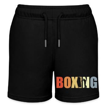 Boxe Vintage Look - Short de jogging enfant bio Stanley/Stella - noir - Devant