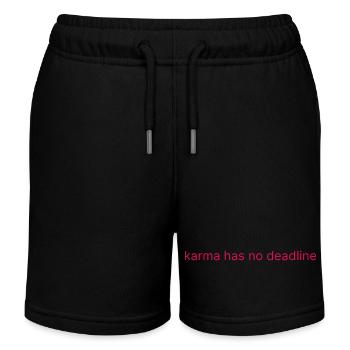 Le karma n’a pas de date limite - Short de jogging enfant bio Stanley/Stella - noir - Devant