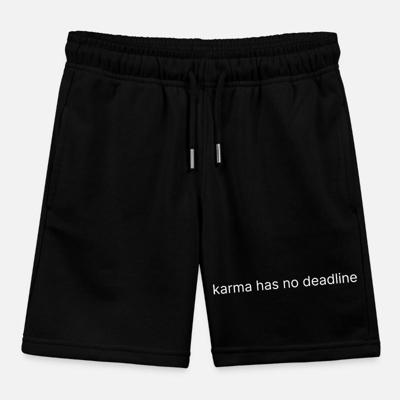 karma has no deadline 2 Kids Organic Sweat Shorts by Stanley/Stella