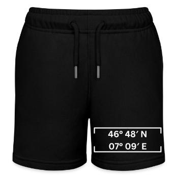 Coordonnées Fribourg Minimaliste - Short de jogging enfant bio Stanley/Stella - noir - Devant