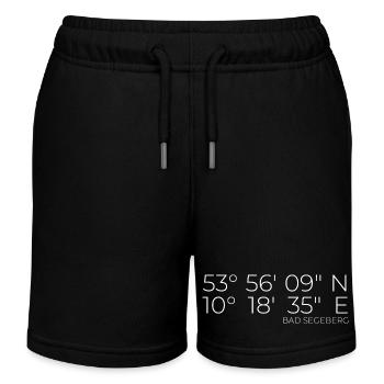 Koordinaten Bad Segeberg - Kinder Organic Joggingshorts Mini Bolter von Stanley/Stella - Schwarz - Vorne