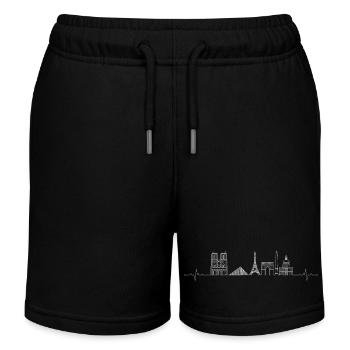 Globale Sehenswürdigkeiten Pulseline - Kinder Organic Joggingshorts Mini Bolter von Stanley/Stella - Schwarz - Vorne
