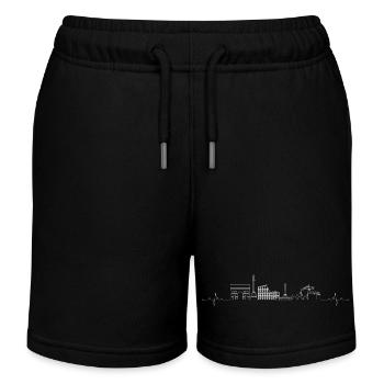 Herzschlag Skyline Rom - Kinder Organic Joggingshorts Mini Bolter von Stanley/Stella - Schwarz - Vorne