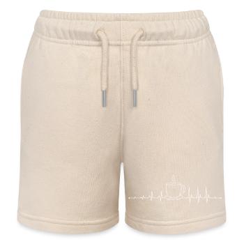 Kaffee-Pulse-Becher-Kunstwerk - Kinder Organic Joggingshorts Mini Bolter von Stanley/Stella - Natur - Vorne