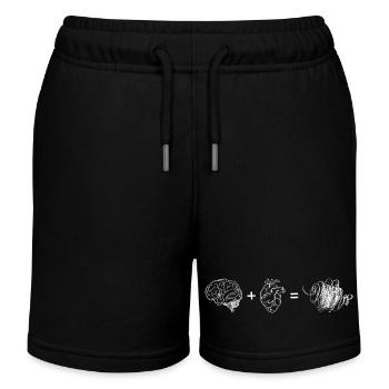 Fusion Céréo-Cœur - Short de jogging enfant bio Stanley/Stella - noir - Devant