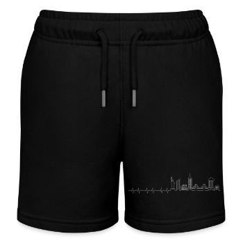 Please upload the design image - Kids Organic Sweat Shorts by Stanley/Stella - black - Front