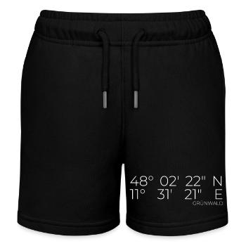 Coordonnées Grünwald, Bavière - Short de jogging enfant bio Stanley/Stella - noir - Devant