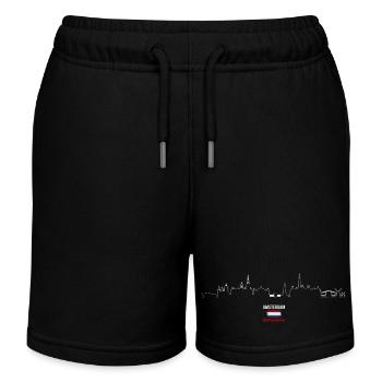 Skyline Amsterdam Heartbeat - Kids Organic Sweat Shorts by Stanley/Stella - black - Front