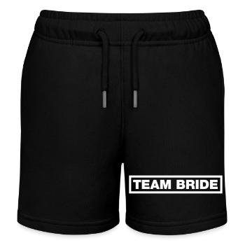 Team Braut (Bride) - Kinder Organic Joggingshorts Mini Bolter von Stanley/Stella - Schwarz - Vorne