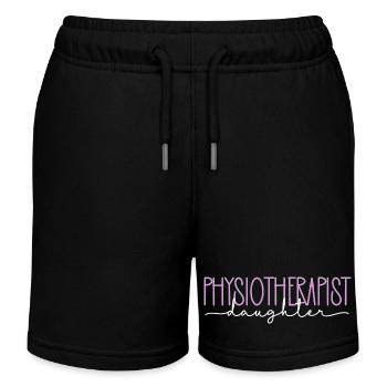 Kinésithérapeute fille fière cadeau doux - Short de jogging enfant bio Stanley/Stella - noir - Devant