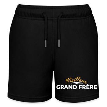 Design Inspiré par la Fraternité Solidaire - Short de jogging enfant bio Stanley/Stella - noir - Devant