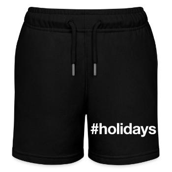 HOLIDAYS Ferien - Kinder Organic Joggingshorts Mini Bolter von Stanley/Stella - Schwarz - Vorne
