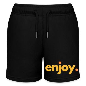 ENJOY.04 - Kinder Organic Joggingshorts Mini Bolter von Stanley/Stella - Schwarz - Vorne