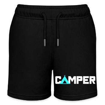 Camper Zelt Camping Zelt Caravan Outdoor Wohnmobil - Kinder Organic Joggingshorts Mini Bolter von Stanley/Stella - Schwarz - Vorne