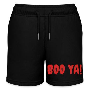 Lebendige Halloween-Boo-Schrei-Illustration - Kinder Organic Joggingshorts Mini Bolter von Stanley/Stella - Schwarz - Vorne