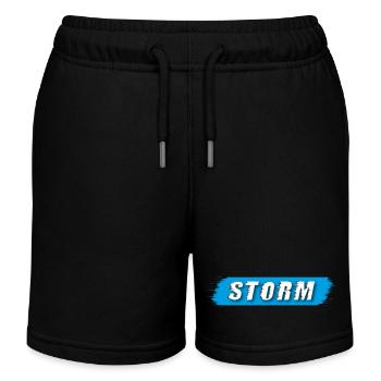Tempête - Design intemporel - Short de jogging enfant bio Stanley/Stella - noir - Devant