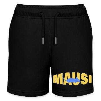 MAUSI - Kinder Organic Joggingshorts Mini Bolter von Stanley/Stella - Schwarz - Vorne