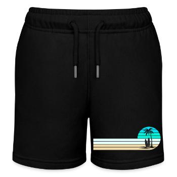 Horizon de la plage - Short de jogging enfant bio Stanley/Stella - noir - Devant