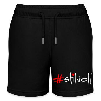 chic - Short de jogging enfant bio Stanley/Stella - noir - Devant