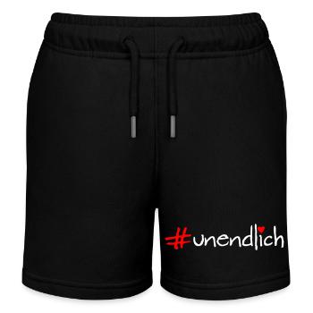 unendlich - Kinder Organic Joggingshorts Mini Bolter von Stanley/Stella - Schwarz - Vorne