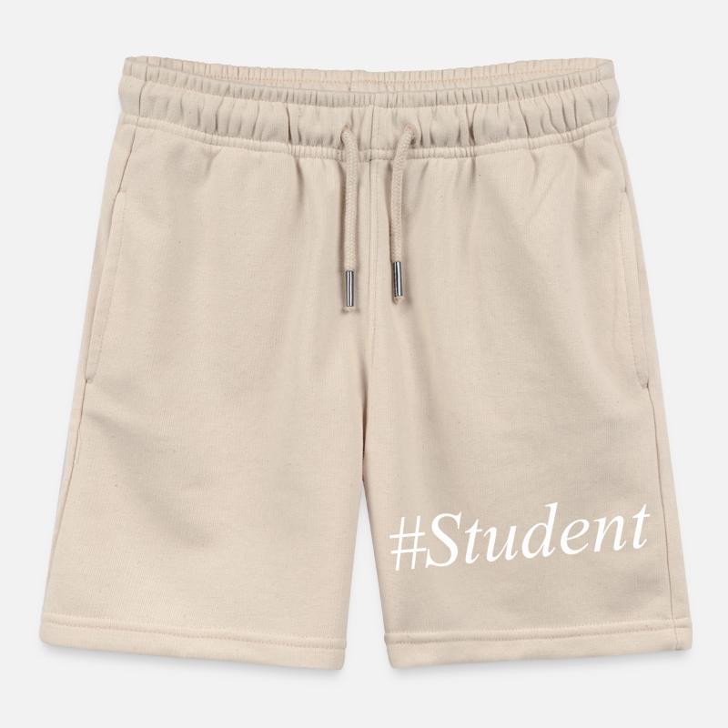 #Student Logo Blanc Short de jogging enfant bio Stanley/Stella