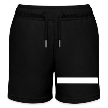 White Bar 3D - Kids Organic Sweat Shorts by Stanley/Stella - black - Front