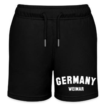 WEIMAR Germany - Kids Organic Sweat Shorts by Stanley/Stella - black - Front
