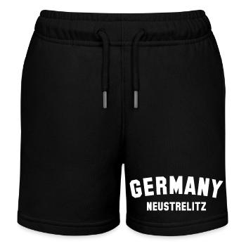 NEUSTRELITZ Germany - Kids Organic Sweat Shorts by Stanley/Stella - black - Front