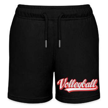 Volleyball - Kinder Organic Joggingshorts Mini Bolter von Stanley/Stella - Schwarz - Vorne