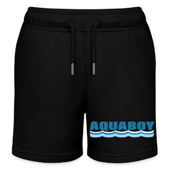 AQUABOY - Kinder Organic Joggingshorts Mini Bolter von Stanley/Stella - Schwarz - Vorne