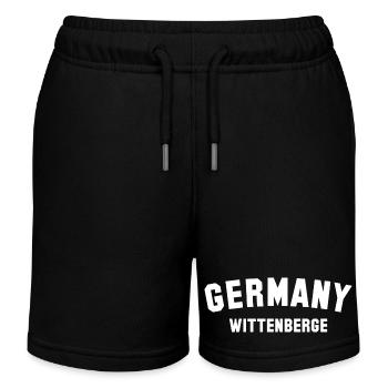 WITTENBERGE Germany - Kids Organic Sweat Shorts by Stanley/Stella - black - Front