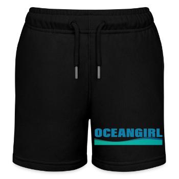 FILLE OCÉAN - Short de jogging enfant bio Stanley/Stella - noir - Devant