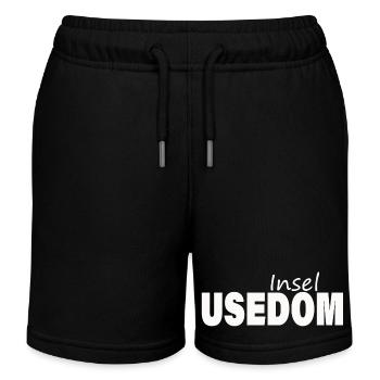 USEDOM - Kinder Organic Joggingshorts Mini Bolter von Stanley/Stella - Schwarz - Vorne
