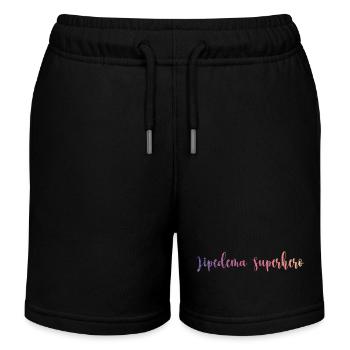 Slogan de super-héros lipœdème - Short de jogging enfant bio Stanley/Stella - noir - Devant